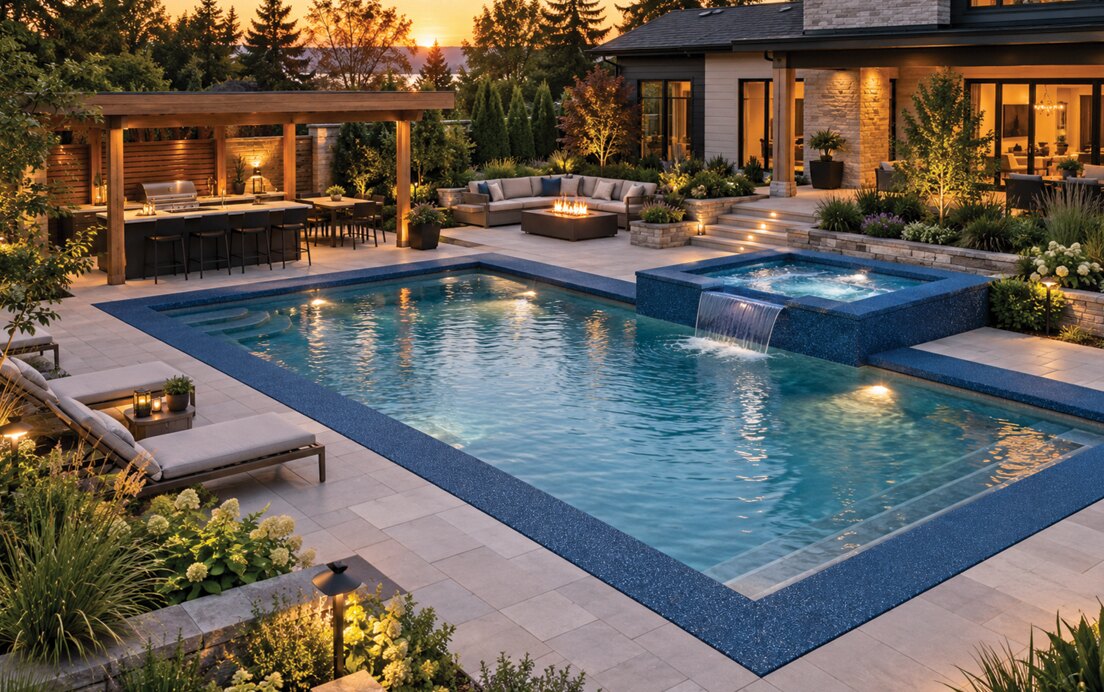 Complete pool, spa and landscape design